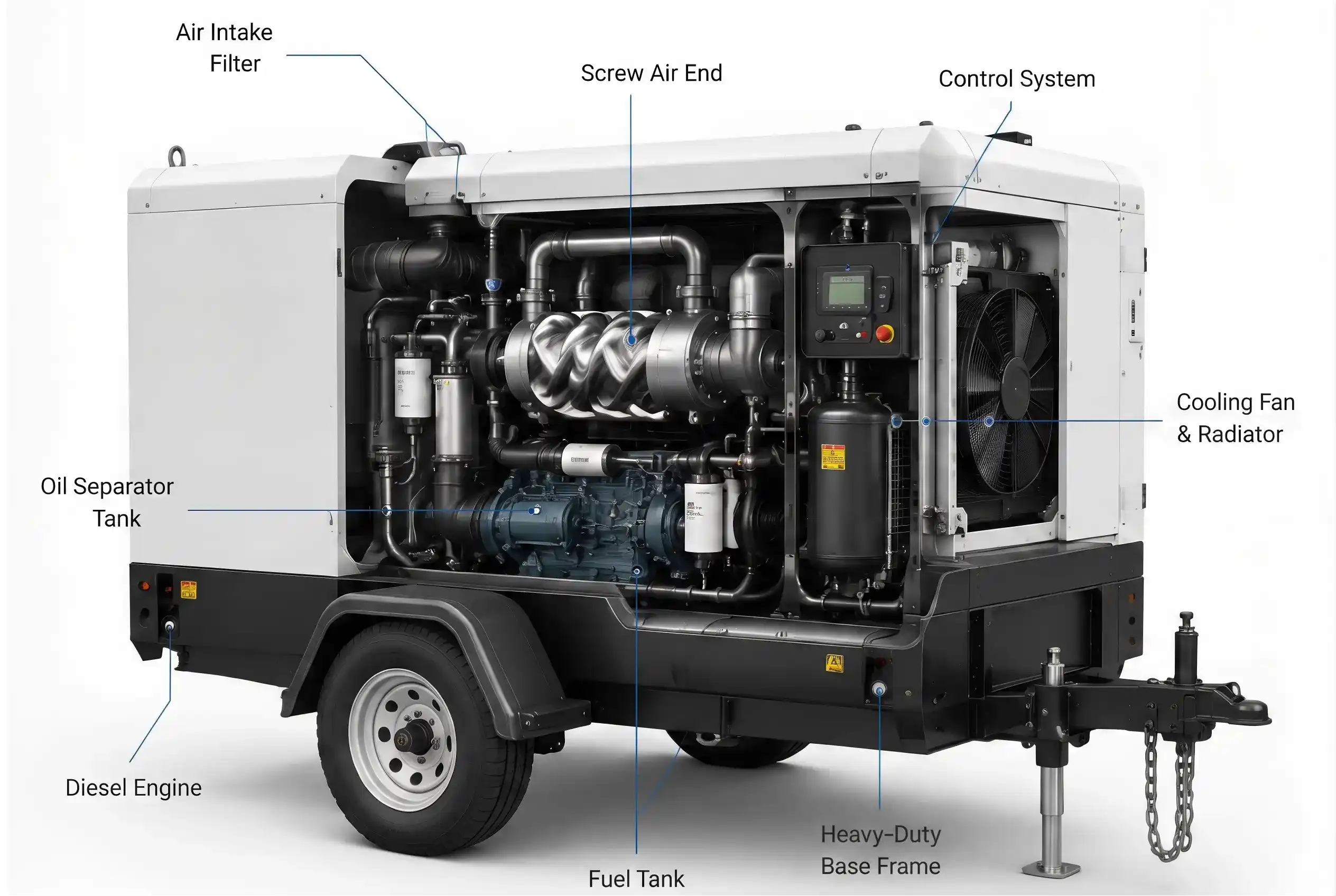 Mobile Screw Air Compressor